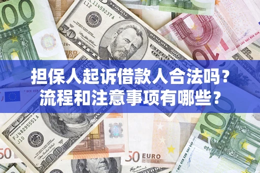 北京担保人起诉借款人合法吗？流程和注意事项有哪些？