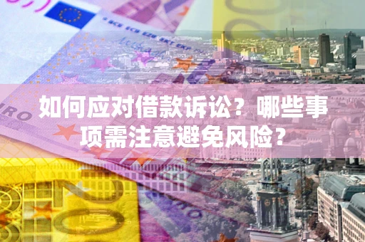 北京如何应对借款诉讼？哪些事项需注意避免风险？