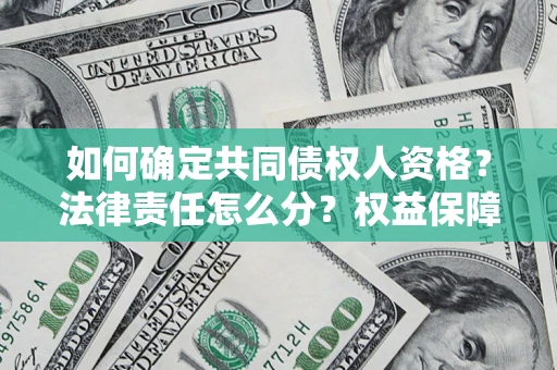 北京如何确定共同债权人资格？法律责任怎么分？权益保障技巧揭秘！