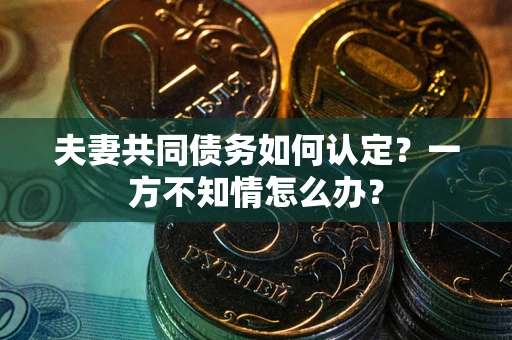 北京夫妻共同债务如何认定？一方不知情怎么办？
