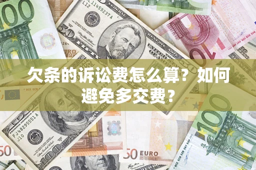 北京欠条的诉讼费怎么算？如何避免多交费？