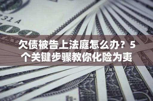 北京欠债被告上法庭怎么办？5个关键步骤教你化险为夷
