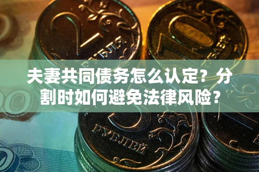 北京夫妻共同债务怎么认定？分割时如何避免法律风险？